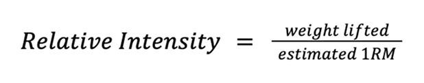 Relative Intensity Equation
